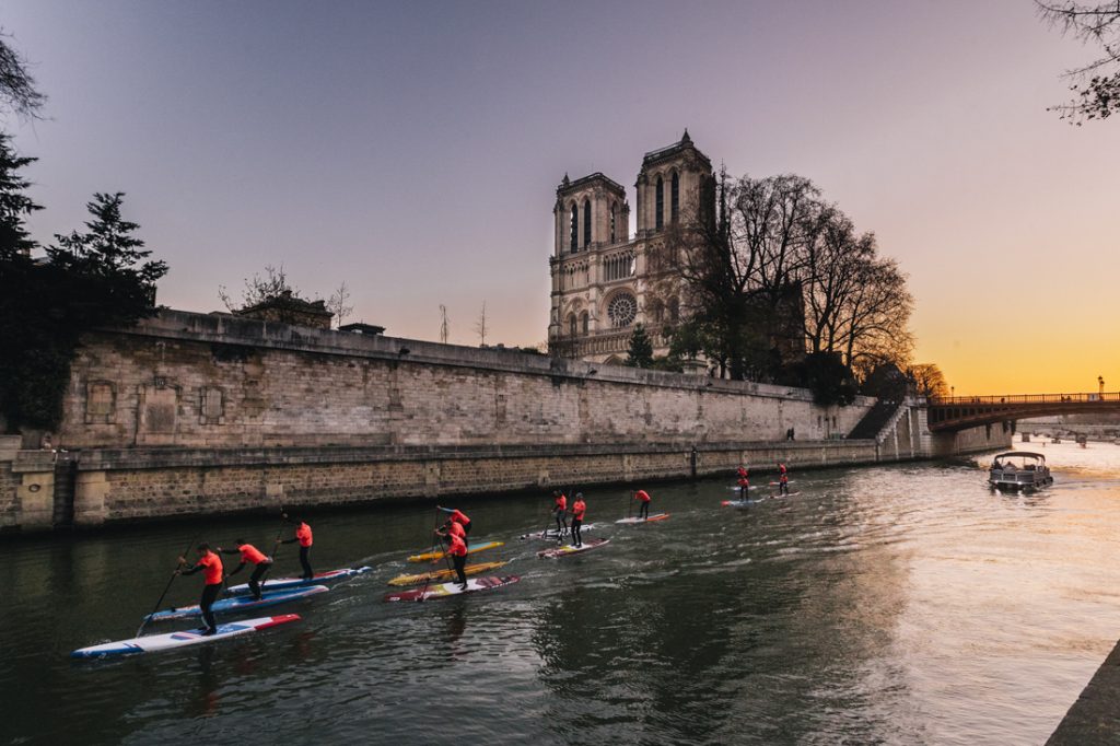 notre dame nautic sup paris crossing course de paddle