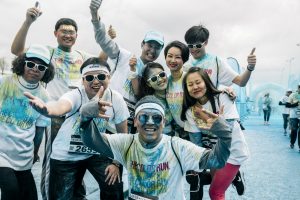 video photo sephora color run paris la clef production brand content running sport photographe videaste agence