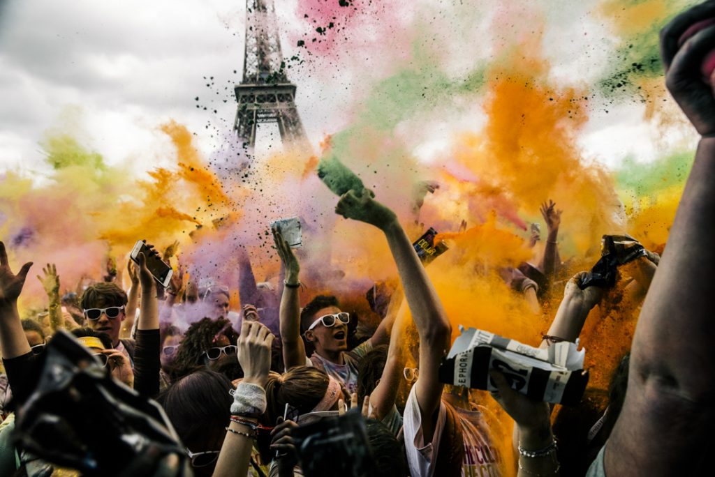 video photo sephora color run paris la clef production brand content running sport photographe videaste agence