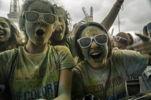 video photo sephora color run paris la clef production brand content running sport photographe videaste agence