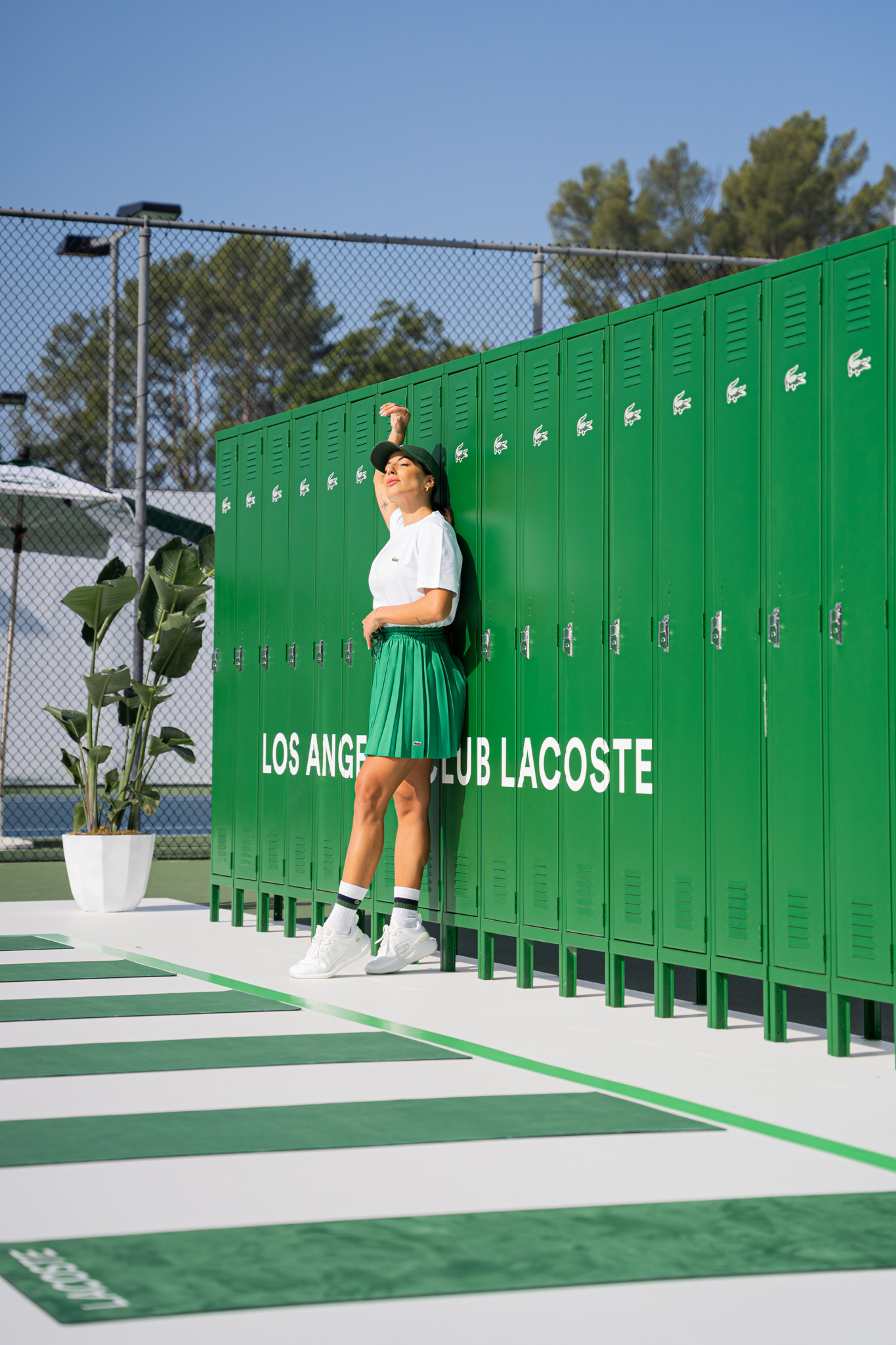 lockers Lacoste influenceuse