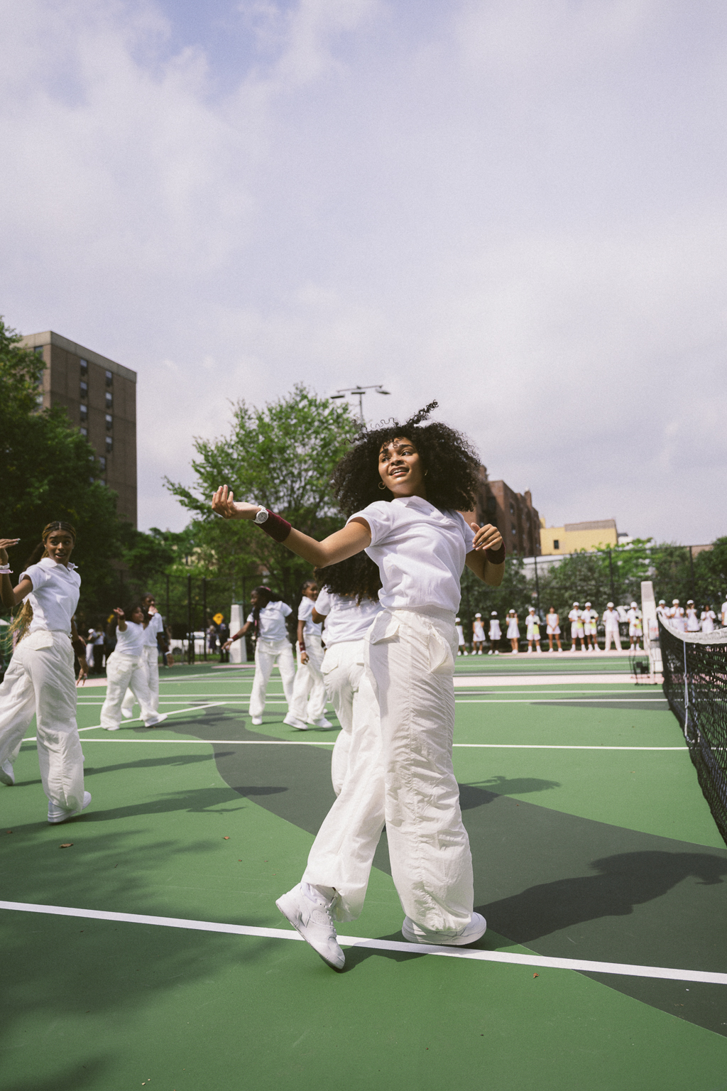 terrain de tennis Lacoste New York City bronx venus williams danseuse