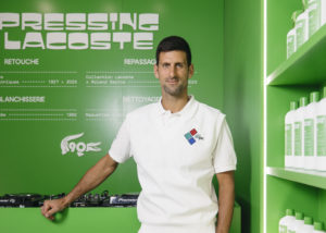 Lacoste pop up roland garros novak djokovic pressing laverie verte